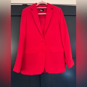 THE KOOPLES $485 Red Crepe Blazer Size 4/36 (small) NWT